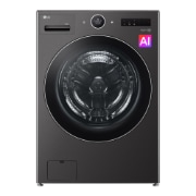 Vista frontal de Lavadora LG Carga Frontal 25Kg Negro AIDD™ TurboWash™ Steam™ WM25BFXS